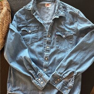 Levi's Women’s Western Denim Shirt, Size M